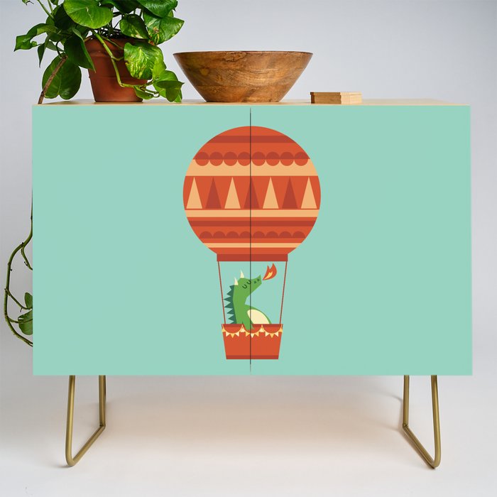 Dragon On Hot Air Balloon Credenza Gallery Image 1