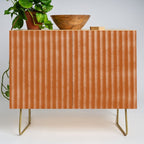 Ribbed (Rust) Credenza Gallery Image 1