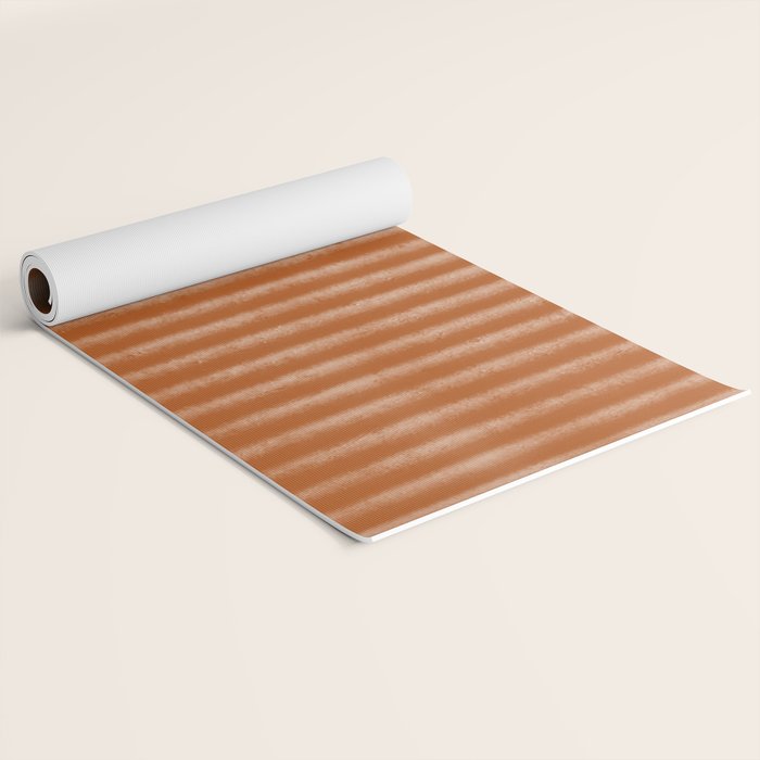 Ribbed (Rust) Yoga Mat Gallery Image 2