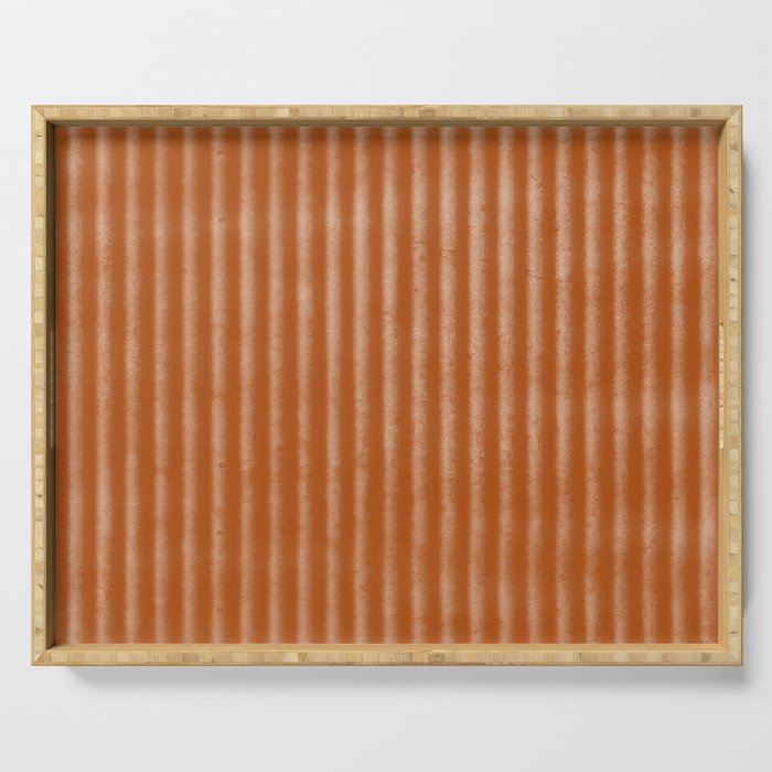 Ribbed (Rust) Serving Tray Gallery Image 1