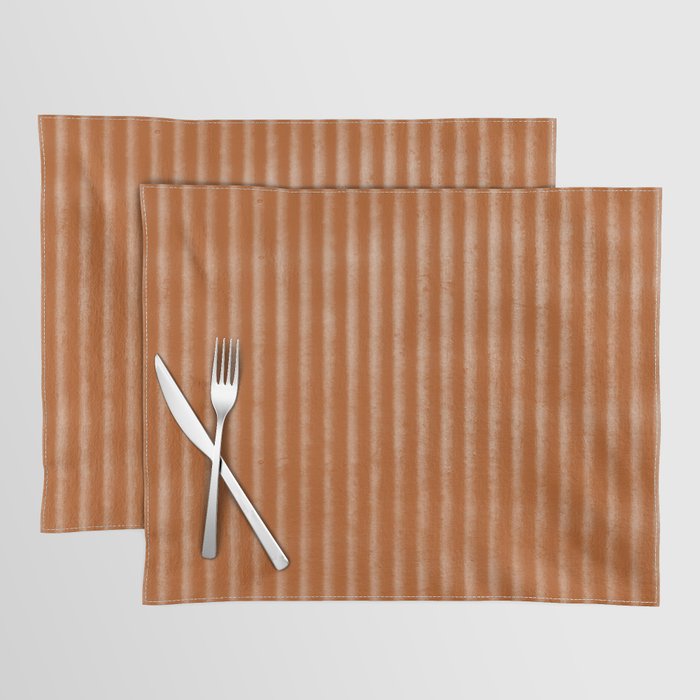 Ribbed (Rust) Placemat Gallery Image 1