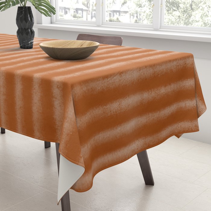 Ribbed (Rust) Tablecloth Gallery Image 3