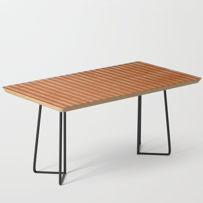 Ribbed (Rust) Coffee Table Gallery Image 1