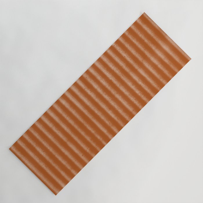 Ribbed (Rust) Yoga Mat Gallery Image 1
