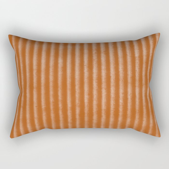 Ribbed (Rust) Rectangular Pillow Gallery Image 1