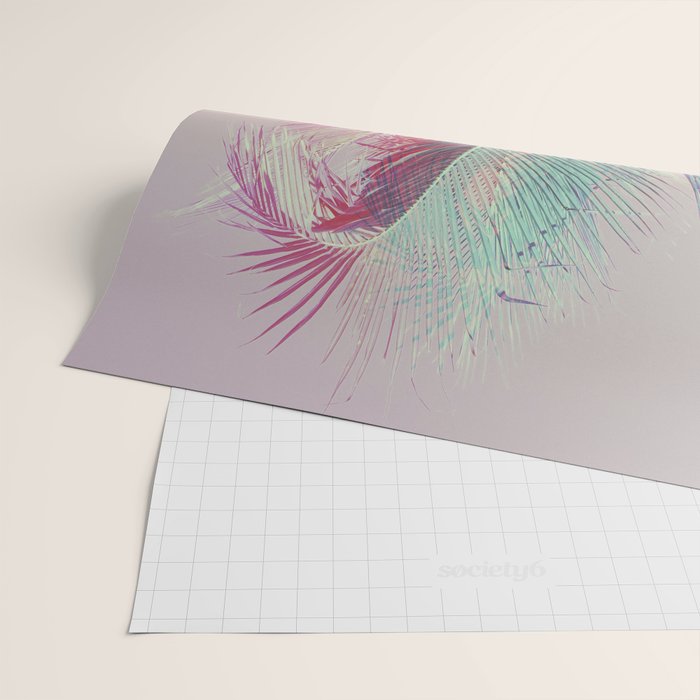 Pastel Palms #2 - Modern Tropical Photograph Wrapping Paper Gallery Image 2