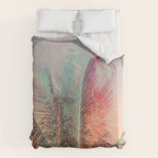 Pastel Palms #2 - Modern Tropical Photograph Comforter Gallery Image 6