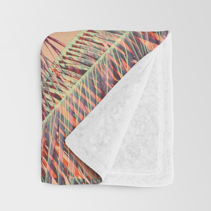 Pastel Palms #2 - Modern Tropical Photograph Throw Blanket Gallery Image 3