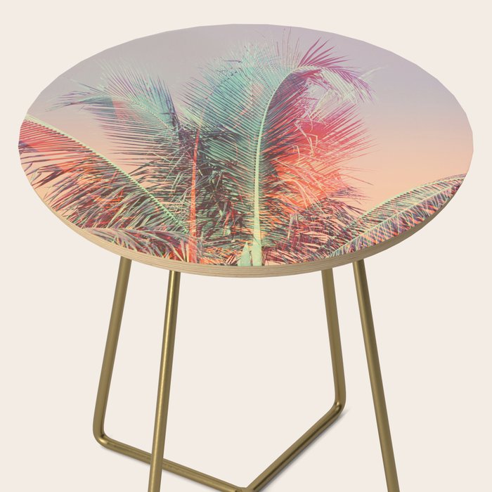 Pastel Palms #2 - Modern Tropical Photograph Side Table Gallery Image 2