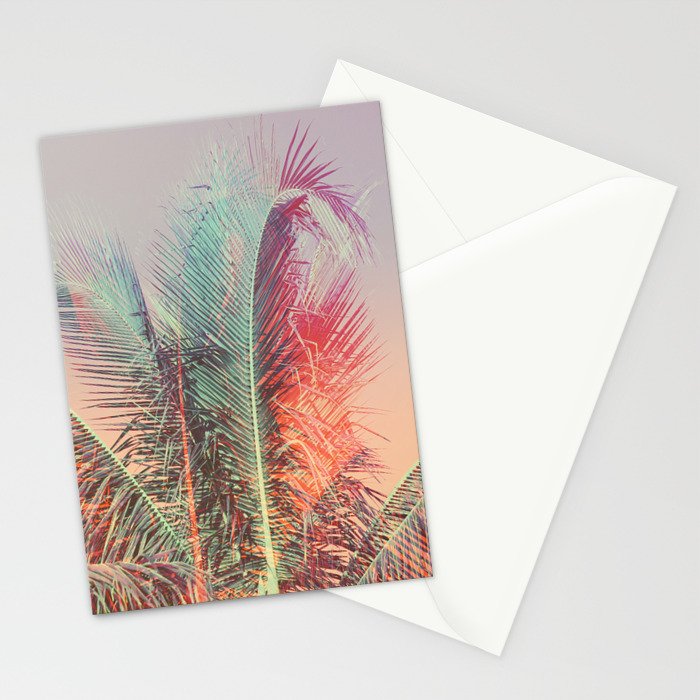 Pastel Palms #2 - Modern Tropical Photograph Stationery Card Gallery Image 2