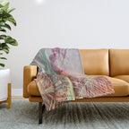 Pastel Palms #2 - Modern Tropical Photograph Throw Blanket Gallery Image 1