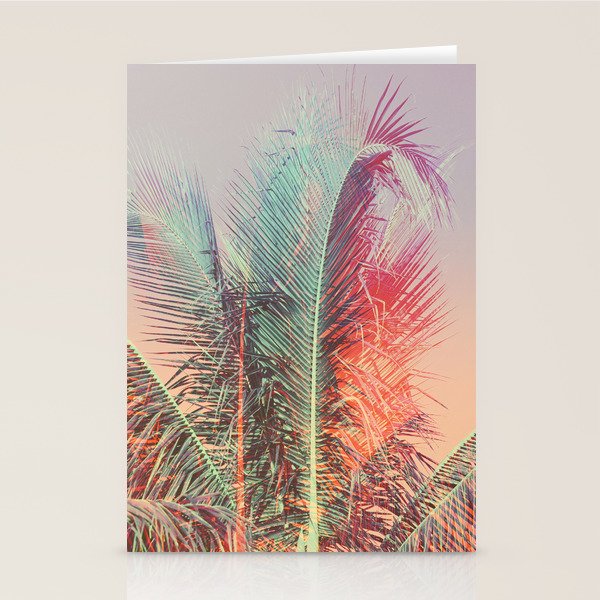 Pastel Palms #2 - Modern Tropical Photograph Stationery Card Gallery Image 2