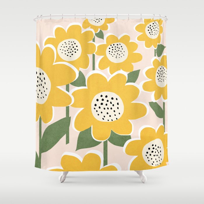Flower Market - Sunflower #1 Shower Curtain Gallery Image 1