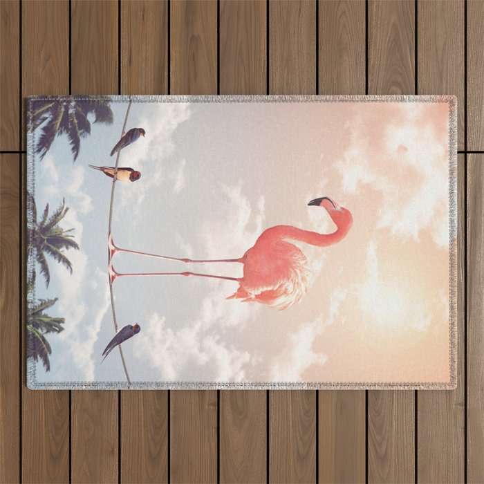 FLAMINGO & FRIENDS Outdoor Rug Gallery Image 1