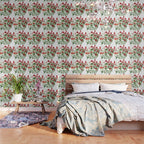Rousing Red Botanical Wallpaper Gallery Image 3