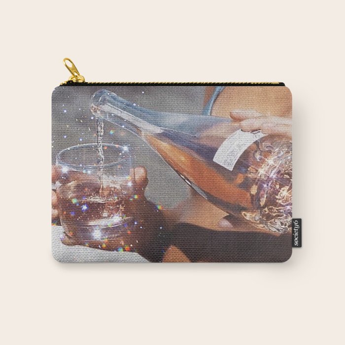WATER ENERGY | collage art by Yana Potter | glitter art | collage creative | summer mood | sunshine Carry All Pouch Gallery Image 1