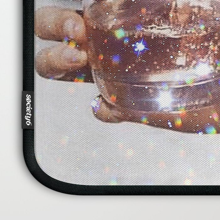 WATER ENERGY | collage art by Yana Potter | glitter art | collage creative | summer mood | sunshine Laptop Sleeve Gallery Image 3