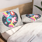 LUCKY Typography Pillow Sham Gallery Image 2