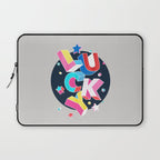 LUCKY Typography Laptop Sleeve Gallery Image 1