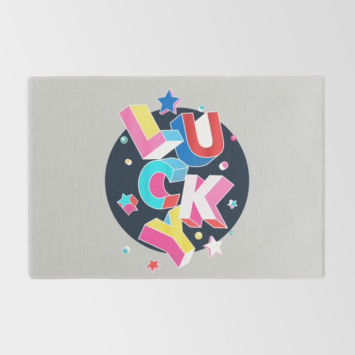 LUCKY Typography Rug Gallery Image 2