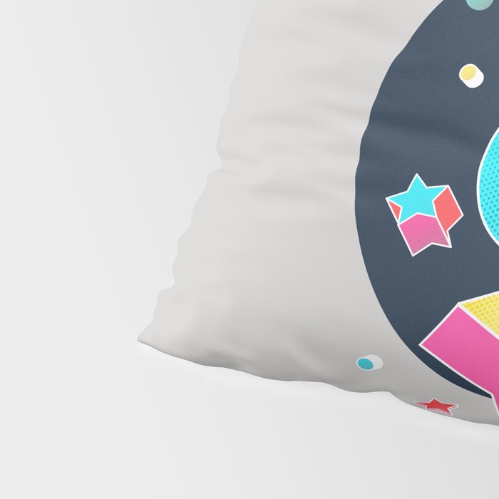 LUCKY Typography Pillow Sham Gallery Image 4