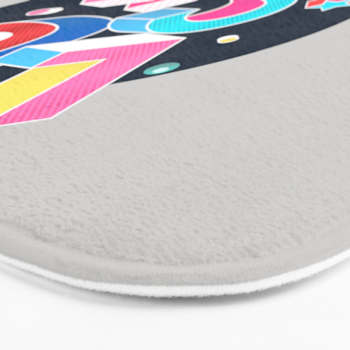 LUCKY Typography Bath Mat Gallery Image 3
