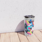 LUCKY Typography Travel Mug Gallery Image 4