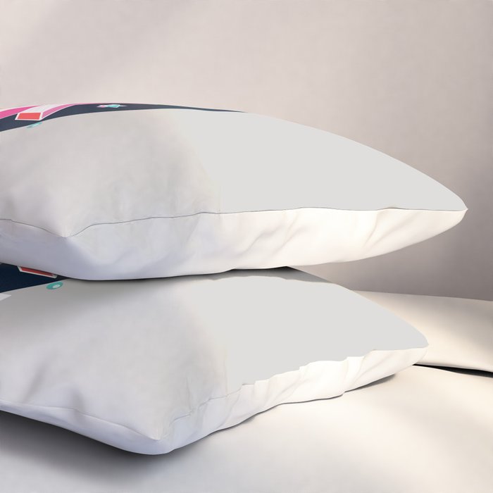 LUCKY Typography Pillow Sham Gallery Image 3