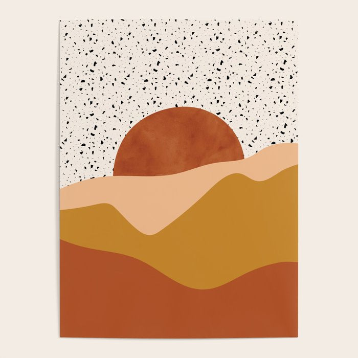 Terrazzo Sky Landscape Poster Gallery Image 1