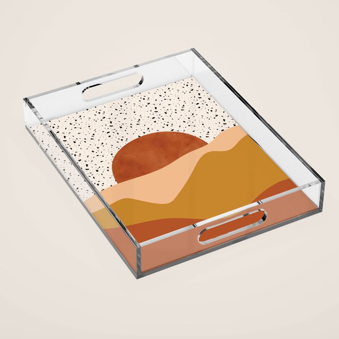 Terrazzo Sky Landscape Acrylic Tray Gallery Image 1