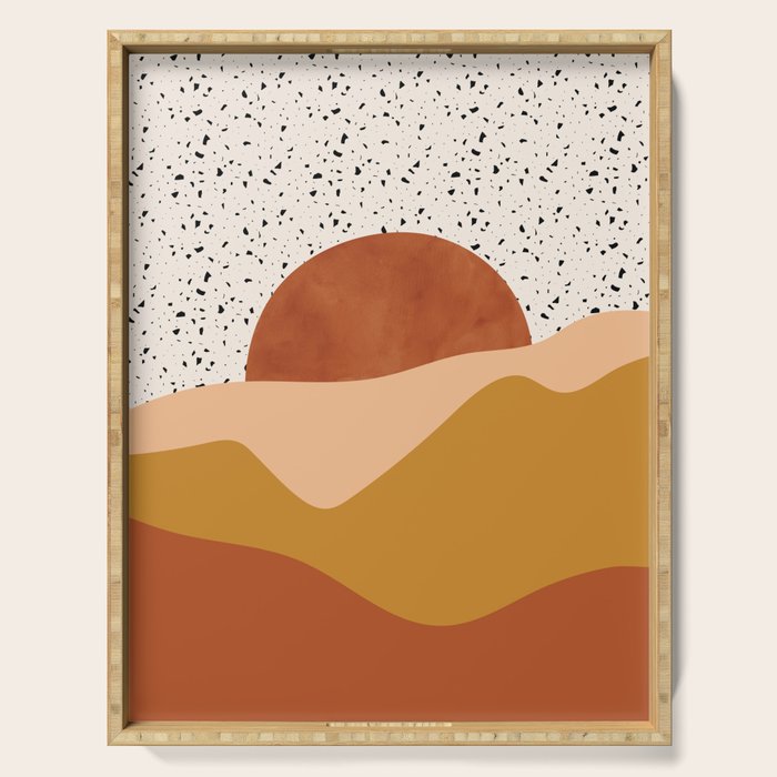 Terrazzo Sky Landscape Serving Tray Gallery Image 1