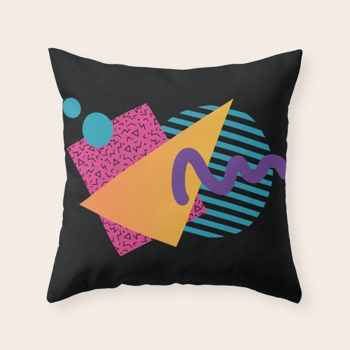 Memphis Pattern 29 / 80s - 90s Retro Throw Pillow Gallery Image 1