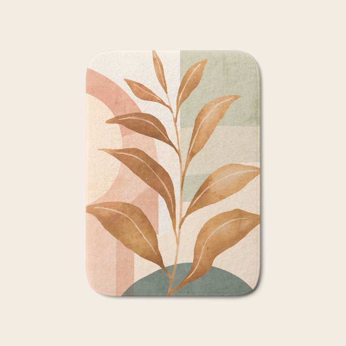 Tropical Leaf- Abstract Art 25 Bath Mat Gallery Image 1