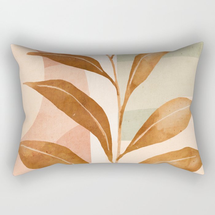 Tropical Leaf- Abstract Art 25 Rectangular Pillow Gallery Image 2