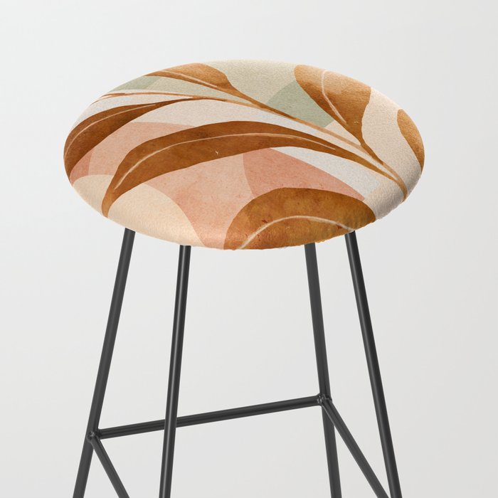 Tropical Leaf- Abstract Art 25 Stool Gallery Image 2