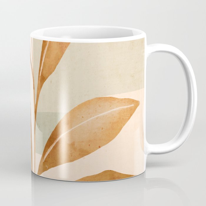 Tropical Leaf- Abstract Art 25 Coffee Mug Gallery Image 1