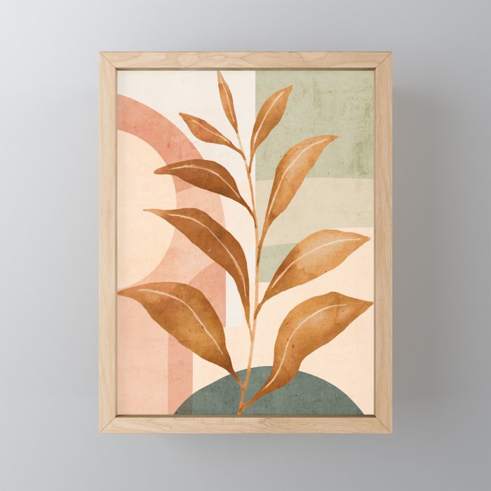 Tropical Leaf- Abstract Art 25 Mini Art Print Gallery Image 1