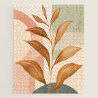 Tropical Leaf- Abstract Art 25 Jigsaw Puzzle Gallery Image 1