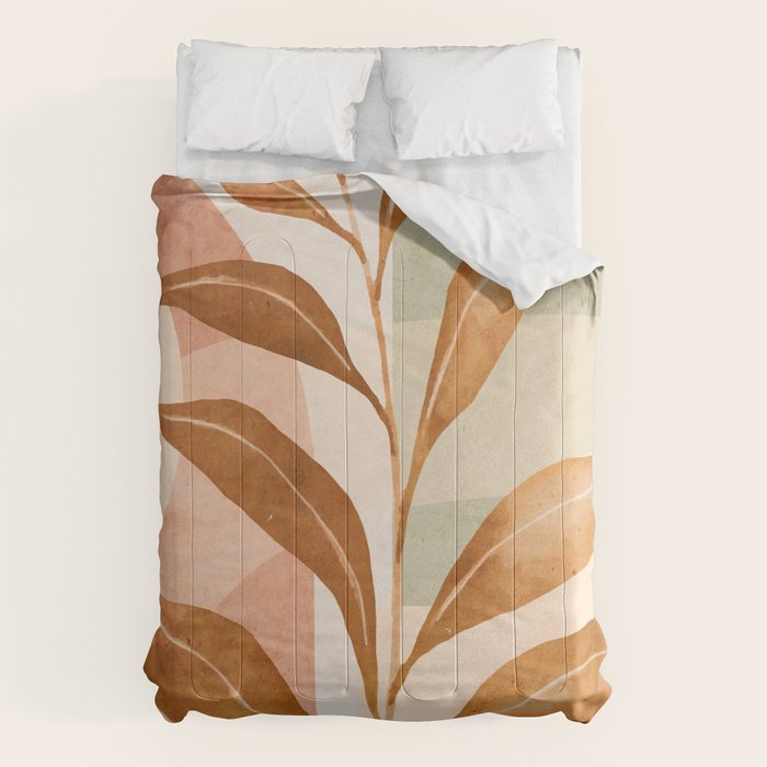Tropical Leaf- Abstract Art 25 Comforter Gallery Image 1