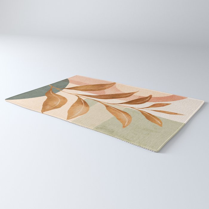 Tropical Leaf- Abstract Art 25 Rug Gallery Image 3