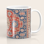 Red And Blue Madallion Kazak Handmade Rug Coffee Mug Gallery Image 1