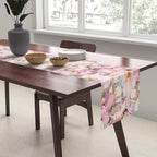 Lush Pink Tropical Flowers I Table Runner Gallery Image 2