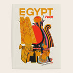 Egypt Vintage Mid Century Travel Poster, 1960 Poster Gallery Image 4