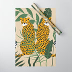 Palm Jungle Cheetah Prints Wrapping Paper Gallery Image 1