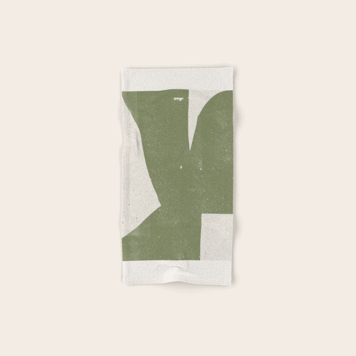 Green Object Paper Bath Towel Gallery Image 1