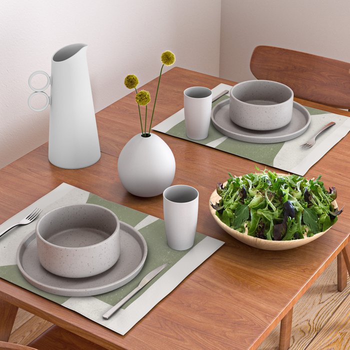 Green Object Paper Placemat Gallery Image 2