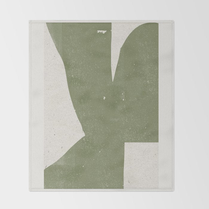 Green Object Paper Throw Blanket Gallery Image 2