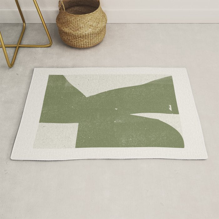 Green Object Paper Rug Gallery Image 1