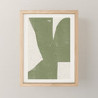 Green Object Paper Mini Art Print Gallery Image 1