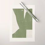 Green Object Paper Wrapping Paper Gallery Image 1